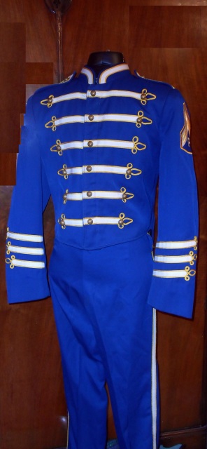 Black, Grey, and Blue Used Marching Band Uniforms